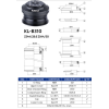 Рульовий набір KENLI KL-B310 1-1/8" ZS 44/28.6  ZS 44/30 напівінтегрований, пром підшипник (100шт в ящику) доступно від 1 шт